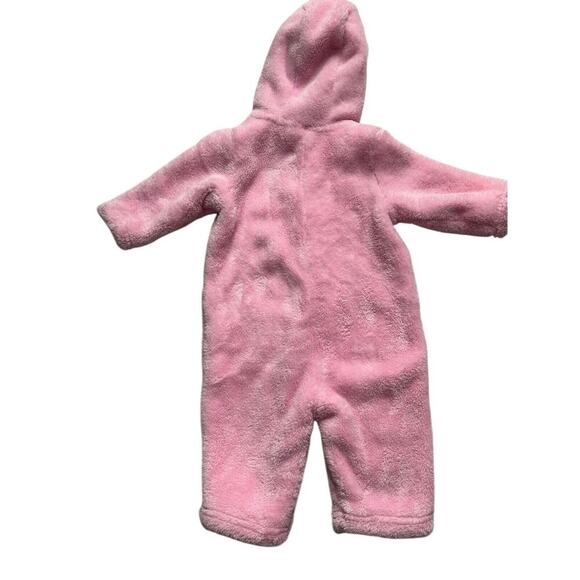 Disney Bunting Snowsuit Winnie Pooh Hooded One Piece Zip Fuzzy Coverall 3-6M - Picture 5 of 9